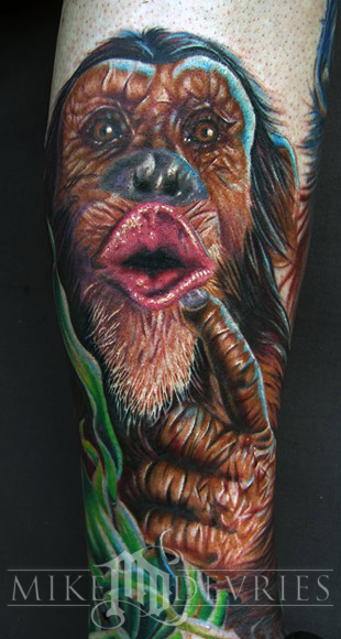 Mike DeVries - Monkey Tattoo 